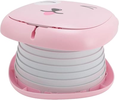 Reis Potty - Draagbare Toilet - Potty Training - Opvouwbaar Ontwerp - 25x24x17cm - Rosette