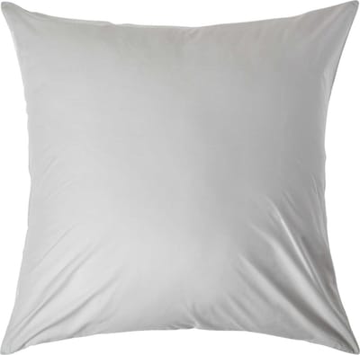 Homescapes Kussensloop 60x60 cm – Zilvergrijs – 100% Egyptisch Perkal Katoen – 200 TC