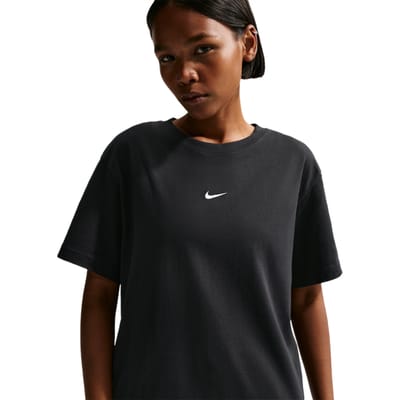 Nike Sportswear T-shirts Dames - Zwart - Maat 42 - Katoen Jersey