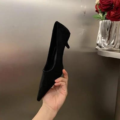 Lente Dames Puntschoen Pompen Schoenen Mode Ondiepe Slip Op Dames Elegante Hoge Hak Schoenen Dames Kantoorschoenen 39