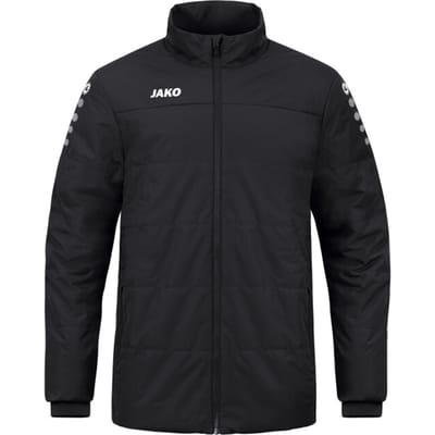 Jako Team Coachvest Kinderen - Zwart | Maat: 128