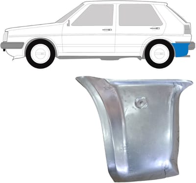 Reparatiepaneel achter hoek voor Volkswagen Golf 2 1982-1992 / Links