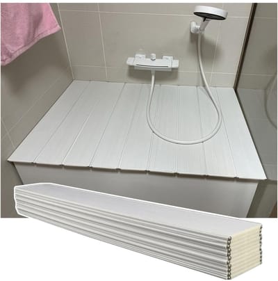 badhoes, 0,6 cm, dik, pvc, stofdicht, badbrug, gemakkelijk schoon te maken, badkamerdienblad voor thuis en hotel, ruimtebesparend ontwerp (70 x 138 cm)