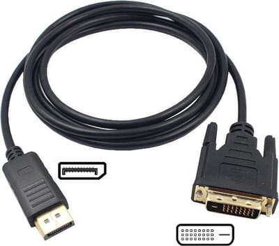 XIB DisplayPort (PC) naar DVI-D (monitor) kabel – 1,8 meter – Niet geschikt voor HDMI