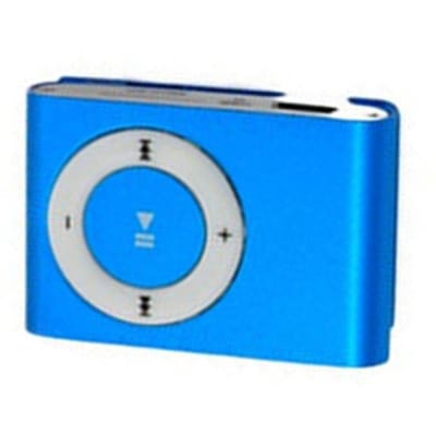 Mini draagbare USB MP3-speler Mini Clip MP3 waterdichte sport compacte metalen MP3-muziekspeler met TF blauw
