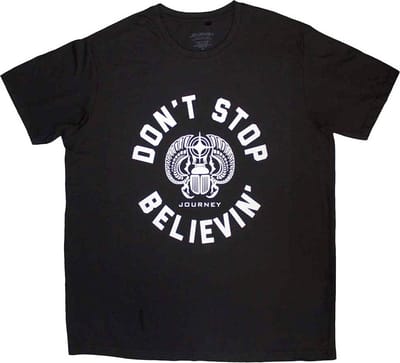 Journey - Believin' Heren T-shirt - S - Zwart