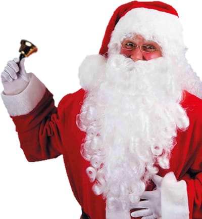 Sinterklaas Baard - Kerstman Baard - Verkleden Feest - Extra Lang - 60 cm - Wit