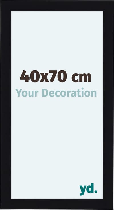 Your Decoration - Fotolijst 40x70 cm - MDF - Zwart Hoogglans - Como