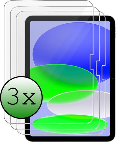 Screenprotector - 3 Stuks Geschikt voor Apple iPad A16 (2025) 11e generatie - 11 inch - Extra Sterk - Beschermglas - Gehard Glas - Tempered Glass - Screen Protector