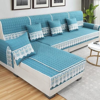 Geruite antislip bankhoes beschermer chaise vier seizoenen universele stretch hoekbank kussen handdoek 1/2/3/4-zits bank Cojines 70x210cm 1piece