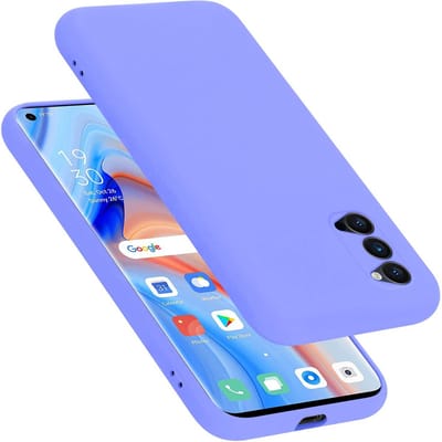 Cadorabo Hoesje geschikt voor Oppo Reno4 PRO in LIQUID LICHT PAARS - Beschermhoes gemaakt van flexibel TPU silicone Case Cover
