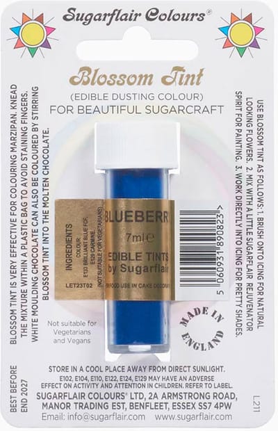 Sugarflair Blossom Tint - Blueberry - 7ml - Eetbare Kleurstof