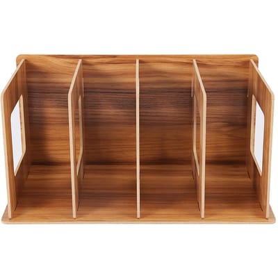 Étagère de bureau en bois à monter soi-même, support de rangement pour livres, DVD, magazines, pour étudiants, enfants et adultes #02