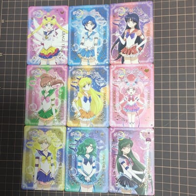 Doe-het-zelf 17 stuks/set Sailor Moon Cosmos Zelfgemaakte Kaart Vergulde Flash Cards Het Gevouwen Licht Sprankelt. Sterrenlicht Flitsen Anime Speelgoed Duurzaam Cadeau