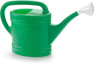 PlasticForte Gieter met broeskop - groen - kunststof - 9 liter - 59 x 19 x 36 cm