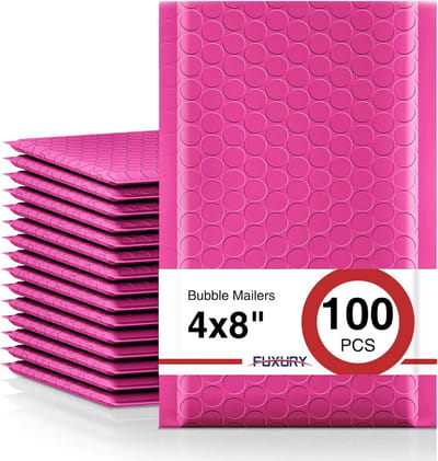 Bubble Mailers 10x20 cm - 100 stuks - Waterdichte Gewatteerde Enveloppen - Privacy Bescherming - 4x7 inch