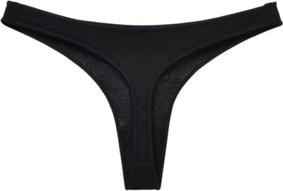 Katoenen G-string Meisjes Slipje T-back Sexy Dames Slips String Ondergoed Lage Taille Naadloze Femlae Lingerie - Zwart - Maat S