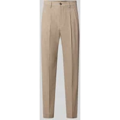 straight fit stoffen broek met katoen-aandeel