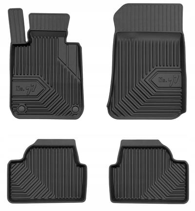 Frogum No.77 Rubberen Automatten Set – Geschikt voor BMW 1 Serie E87 2004-2011 – 4-delig – TPE Premium Kwaliteit – Hoge Rand 4 cm – Geurloos – Zwart