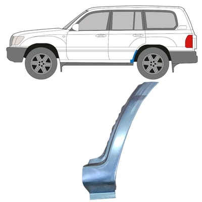 Reparatiepaneel achterspatbord voor Toyota Land Cruiser J100 1998-2007 / Links