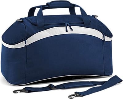 Bagbase Teamwear sporttas, Kleur French Navy/ White