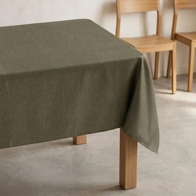 GAMUSI Tafelkleed FONS – Vlekbestendig Tafelkleed – Getextureerd Effen Design – OEKO-TEX® – 140x100 cm – Groen