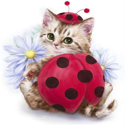Peinture Diamant 5D Point de Croix Artisanat Peinture Chat Mignon Broderie Diamant Strass Brillants Cadeau 30x30CM