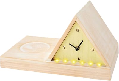Lichtwekker - Nachtlamp - Bureau Organisatie - Ingebouwde Bekerhouder - 30x18x18 cm