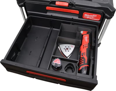 Milwaukee Packout 3/2 lades kist inzet – 3D geprint voor FMT Multitool M12 - Gereedschapskoffer insert | Professioneel ontworpen organizer | Packout accessoire