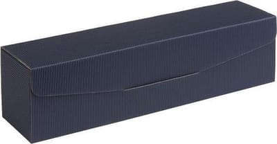 Wijndoos cadeauverpakking karton 38x8,5x9,3cm DONKERBLAUW (35 stuks)