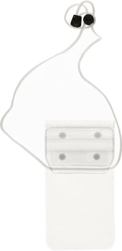 Gerimport waterdicht telefoonhoesje voor alle telefoons tot 5 inch - transparant - met koord