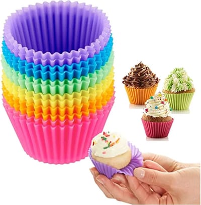 Kleine Cupcake Vormpjes - Cupcakevorm - 24 stuks - 3/7CM - Siliconen - Bakvorm - Cakevorm - Kleine muffinvorm - CHPN
