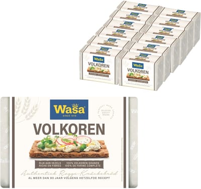 Wasa Volkoren Knäckebröd - 12 x 260g