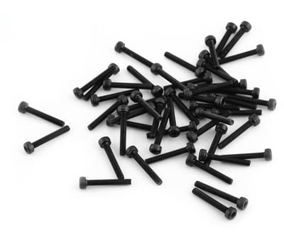 Complete M3 Schroeven Set met 50 Stuks, Zwarte Zeskantkop Schroeven en Moeren, Perfect voor Klussen en DIY Projecten