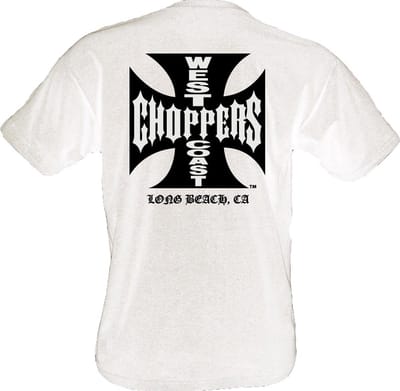 WCC- West Coast Choppers -T-shirt Iron -Cross wit