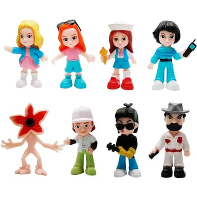 Nieuwe 6-8 stuks/pak PVC Stranger Vinyl Figuur Speelgoed Demogorgon Eleven Steve Robin Dustin Collectie Vinyl Figuur Cadeaus Speelgoed