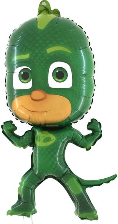 PJ Masks Gekko Folieballon 90 cm – Air Walker (blijft op de grond, vliegt niet)