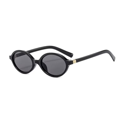 Vintage Oval Zonnebril - Zwart | Kunststof | Fashion Favorite