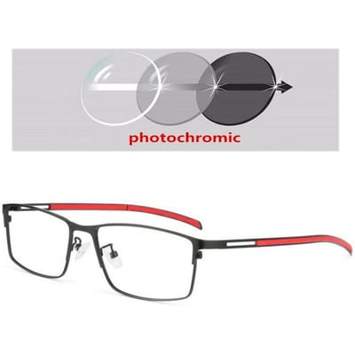 0 -0,5 -0,75 Tot -6 Asferisch Zonne Fotochroom Glas Vierkant Vorm Correctie Bril Met Cilinder Sterkte Brillen 0 +25 +50 Tot +600 W69779WW-Myopia - 1.5 white