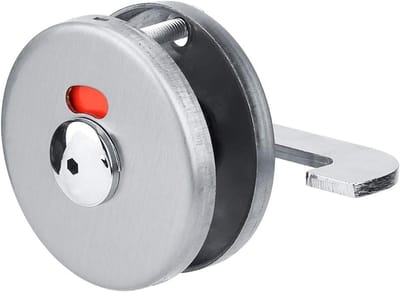 Privacy Deurslot - Bezetting Indicator - Badkamer Toiletten - Roestvrij Staal - 8x6x4 cm - Zilverkleurig
