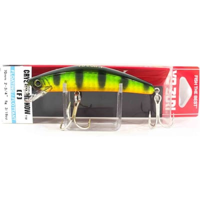 Yo Zuri Crystal Minnow 70 mm Leurre Flottant R1122-HPC (9722) gray