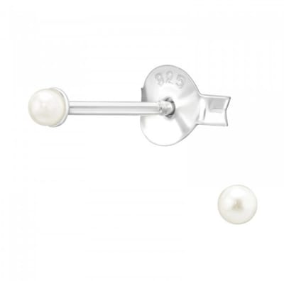 La Rosa Princesa Mini Parel oorbellen dames Klein - Oorbellen 925 Zilver 2mm
