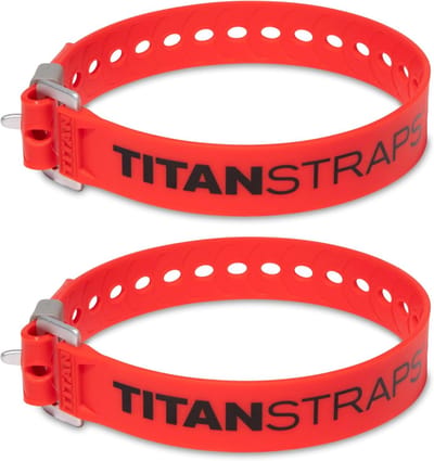 Industriële Banden - Bevestigingsbanden Ratelbanden - Veilig Vastbinden - Aluminium Gesp Vliegtuigkwaliteit - 50 cm Lengte - Rood