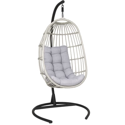 SenS-Line - Koko Relax Hangstoel - Metaal - Zwart - 103 x 128 x 210 cm