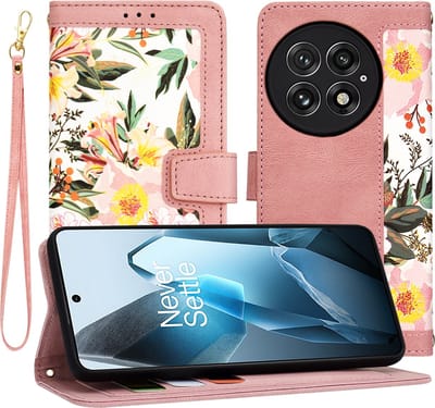 Hoesje geschikt voor OnePlus 13 - Techsuit FlipCraft Book Wallet Case met koord - Sweetheart Pink