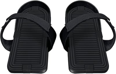 Roeimachine Voetpedalen - Vervangende Trappers - Thuis Fitness Training - Instelbare Voetsteunen - 11.5x26 cm - Veelkleurig
