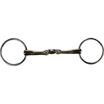 Dubbel bit voor paarden HKM Soft Contact 14 mm