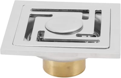 Afvoerputje Douche - Vloerafvoer Keuken - Water Afvoeren - Roestvrij Staal - Vierkant Design - Zilver