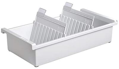 Indexhouder A6 voor 1300 indexkaarten met steunplaten en kijkbladen, lichtgrijs