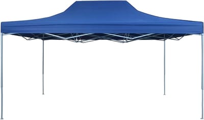 Pop-up Partytent - Paviljoentent Feesttent - Outdoor Evenementen - Snelle Opbouw - 291 x 431 x 315 cm - Blauw